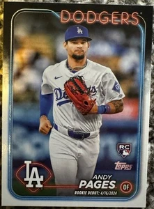 2024 Topps Update Series - Rookie Debut Andy Pages #US108 (RC) - Picture 1 of 2