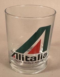Alitalia Airline Cocktail Rocks Glas, Vintage - Bild 1 von 3