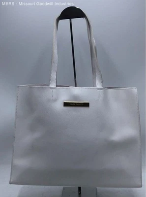 Women's Vince Camuto White Leather Shoulder Purse - Image 1 of 4