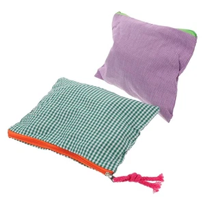  Bolsa de maquillaje de viaje 2 piezas: bolsa de maquillaje bolsas de cosméticos portátiles con diseño de rejilla - - Imagen 1 de 12