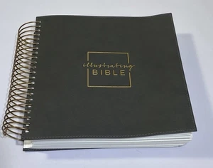 Illustrating Bible NIV Gray Dayspring Leather Spiral Bound Phillipianians 4:4-7 - Picture 1 of 14