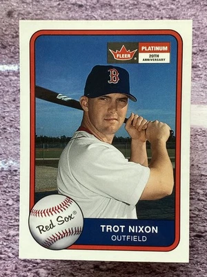 2001 Fleer Platinum Trot Nixon #163 Boston Red Sox - Image 1 of 2