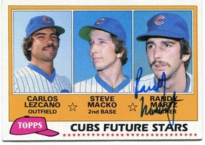 RANDY MARTZ signed 1981 Topps #381 Chicago Cubs RC COA Cubs Sox - Bild 1 von 2
