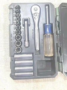 Vintage Craftsman 17 Piece 1/4" Drive Socket Wrench Set No 34794 USA MADE TOOLS  - Bild 1 von 21