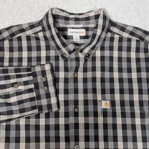 Carhartt Essential Relaxed Fit Button Down Hemd Herren Größe 2XL XXL kariert - Bild 1 von 8