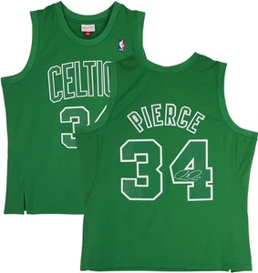 Paul Pierce Celtics Signed Mitchell & Ness Green 2012 Christmas Swingman Jersey - Picture 1 of 5