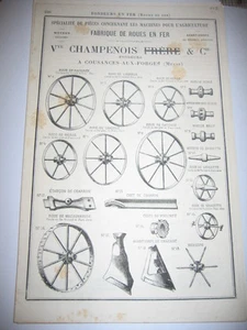 Pub 1878 - Vve Champenois à Cousances aux Forges - Foto 1 di 1
