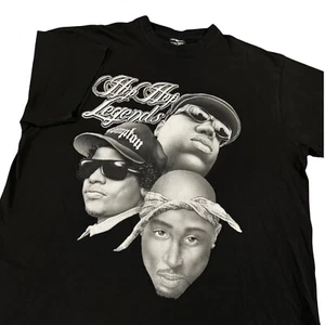 T-Shirt Vintage 90er Hip Hop Legends 3XL schwarz 2er-Pack Biggie Smalls Eazy E - Bild 1 von 15