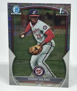 Edwin Solano 2023 Bowman cromo #BCP-169 RC Mojo 1st Bowman - Imagen 1 de 2