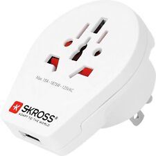 Skross World to USA USB Travel Adaptor White