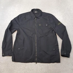 Chaqueta Barbour Para Hombres XL Negra Sobrecamisa En Línea Informal Mod Camisa Campo Brillo - Imagen 1 de 12