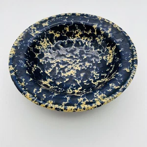 1960s Vintage Bennington Potters Blue Agate soup plate 1961 PERFECT! - Picture 1 of 6