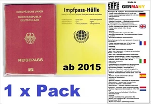 Protective Case Impfpass Passport for Impfausweis Booklet Case Pouch 1 Pack - Picture 1 of 12