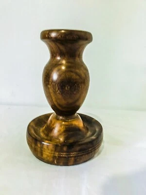 Florero hecho a mano natural NEDUN WOODERN aspecto natural decoración del hogar maceta brillo nuevo Foto 1 de 4