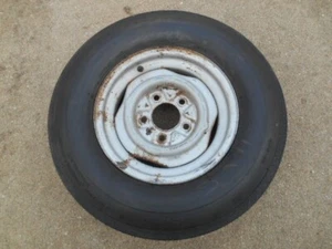 67 Ford F series 15x5.5" steel wheel 5 on 5 1/2 Pattern Survivor original tire - Picture 1 of 10