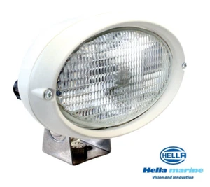 HELLA MARINE Deckscheinwerfer OVAL 100 Halogen 12V + 24V Serie 6361 - Picture 1 of 11