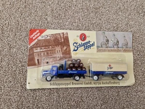 HO GAUGE 1/87 GRELL - SCHLAPPE-SEPPEL SCANIA BREWERY BEER TRAILER TRUCK - Picture 1 of 3