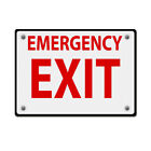 Horizontal Metal Sign Emergency Exit Fire Weatherproof Street Signage