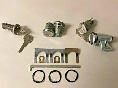 Complete OE style Lock Set- GM Keys for 1968 BelAir, Impala, Caprice, Biscayne - Image 1 of 4
