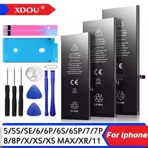 Battery For iPhone 2G 3G 3GS 4 4S 5 5S 5C 6S 6 7 8 X 11 12 13 14 mini pro max - Picture 1 of 22
