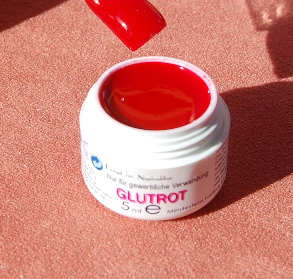 Glutrot  UV LED Farbgel 5 ml  UV Gel  Color Gel Glut Rot - Bild 1 von 1
