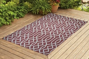 Benissimo Indoor / Outdoor Sisal Area Rug for Garage, Garden Kitchen | Brick - Picture 1 of 5