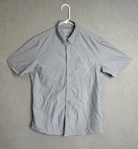 Western Rise Performance Button Up Shirt Mens Small Gray - Picture 1 of 13