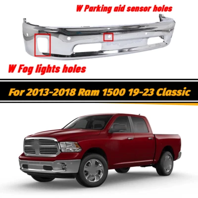 Front Lower Bumper For 2014-2018 Ram 1500 2019-2022 Ram 1500 Classic W/Fog Hole - Image 1 of 4