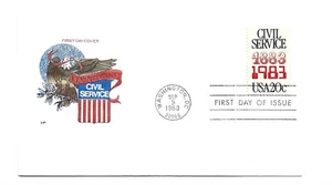 2053 Civil Service Centennial, Farnam, HF, FDC - Picture 1 of 1