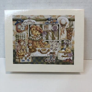 Lang Travelling w Teddys Toys 13 Note Cards Greeting Blank 4" x 5" Nita Showers - Picture 1 of 7
