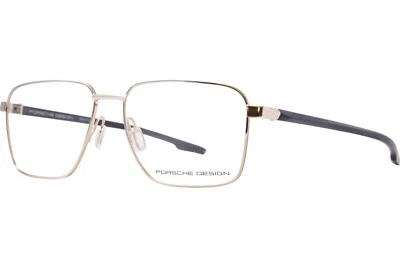 Очки Porsche Design P8739-B золотистые/серые с полным ободком квадратной формы 57 мм - Изображение 1 из 4