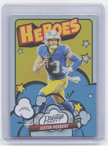 2024 Panini Prestige Justin Herbert HEROES Foil Insert #13 NM-MT - Photo 1/2