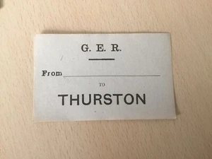 G,E,R, Luggage. Label, (. To. Thurston, . ) - Picture 1 of 1