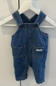 Jack & Milly Baby Blue Denim Overalls Gender Neutral Size 00 3-6 Months Classic - Picture 1 of 3
