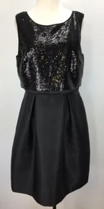 REVIEW SIZE 12 WOMENS BLACK EVENING COCKTAIL TIME TO SHINE DRESS LINED BRAND NEW - Picture 1 of 16