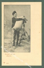 Sicilia. MESSINA. Costume. Cartolina d'epoca non viaggiata, inizio 1900.