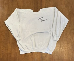 Vintage 80s Crewneck Sweatshirt Large Nancy Loves Chocolate - Bild 1 von 8