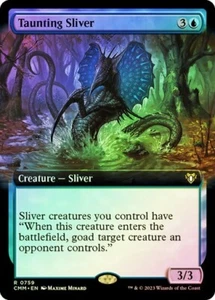 Taunting Sliver FOIL EXTENDED - 0759 - Rare - Commander Masters CMM MTG - Imagen 1 de 1
