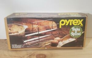 Vintage Pyrex 990 Bake A Round-Bread Dough Glass Baking Tube New In Original Box