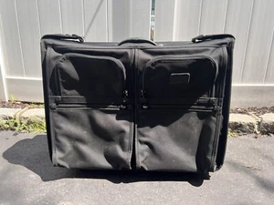 Tumi Alpha Black Wheeled Carry-On Rolling Garment Bag 22” Inch Read Description - Picture 1 of 9