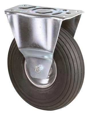 BS Rollen Bockrolle 200 mm mit Rollenlager Stahlblech verzinkt Luftrad