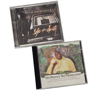 Lot of 2 Notorious BIG CDs 90s Rap Hip Hop Biggie Smalls Mo Money Mo Problems - Picture 1 of 5