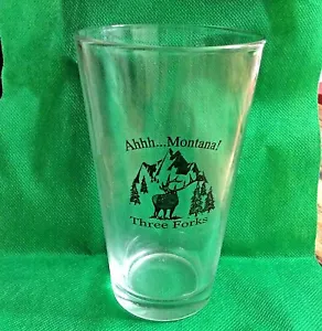 Vaso para beber de recuerdo MONTANA Three Forks Park EE. UU. 12 oz 5 1/2" de alto - Imagen 1 de 6