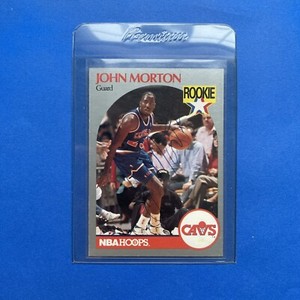 1990-91 Hoops #77 John Morton Auto SIGNED OnCard Autograph Cleveland Cavaliers A