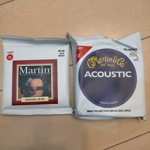 1 juego + 3 juegos de cuerdas de guitarra acústica martin luz acústica 12 bronce .012 ~ .054 - Imagen 1 de 2
