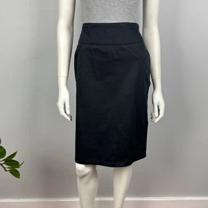 Vers Size 10 Classic Straight Pencil Skirt Black Cotton Women Work Career - Bild 1 von 11
