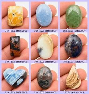 Natural Cabochon Loose Wirewrap Gemstone For Jewelry Making - Picture 1 of 57