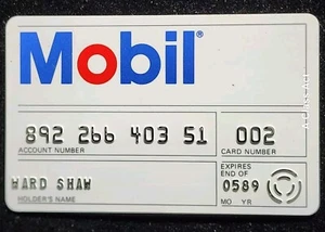 Mobil Öl Gas Kreditkarte abgelaufen 1989. Unser cc1889 - Bild 1 von 4