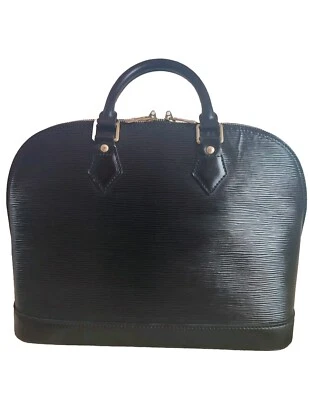  Authentic Louis Vuitton Epi Noir Alma PM Bag - Image 1 of 4