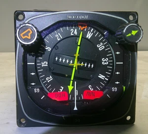 Bendix King KI 525A HSI Pictorial Navigation Indicator P/N 066-3046-07 - Foto 1 di 9
